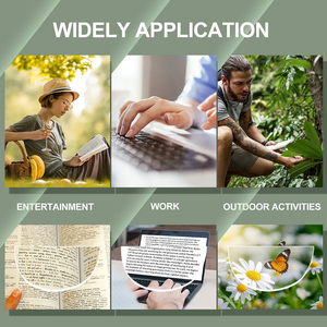 Lỏng Silicone hai tròng ống kính đọc sách 2 cái Stick-on presbyopic Ống kính phóng đại tái sử dụng hai tròng ống kính đọc sách độc giả - Product Image 5