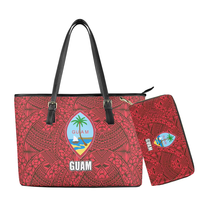 Luxe île drapeau Guan Design personnalité épaule sacs fourre-tout prix usine femmes sac à main en cuir sac à main deux pièces/ensemble livraison directe