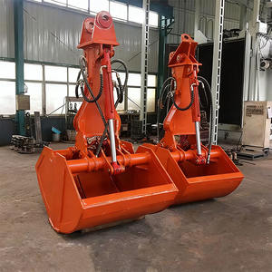 כף סיבובית הידראולית למחפר 5-11 טון, 12-18 טון, 18-25 טון, כף צדפה לעגורנים, לפריקת דגנים, סויה ומטענים בתפזורת - Product Image 5