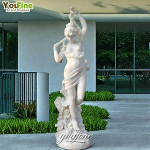Estatua de Flora de Mármol Blanco de Tamaño Real, Escultura de <span class=keywords><strong>la</strong></span> Diosa Romana de las Flores Tallada <span class=keywords><strong>a</strong></span> Mano, Estatua de <span class=keywords><strong>la</strong></span> Diosa de <span class=keywords><strong>la</strong></span> Primavera para Jardín de <span class=keywords><strong>Villa</strong></span> u Hotel - Product Image 6