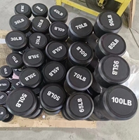 Juego de Mancuernas Hexagonales de Goma Cromadas para Gimnasio, 40 kg, Revestimiento de Goma Fija, Económicas, Mancuernas de 50 kg, 5 kg, 10 kg, 15 kg, para Hombre