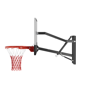 Supporto da basket a manovella montato a parete, regolabile in altezza e canestro fisso con design QuickPlay - Product Image 3