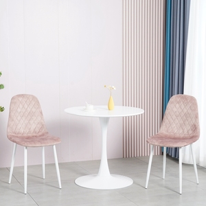 Conjunto de muebles de comedor de madera, Set de 2 y 4 sillas de madera MDF, mesa de <span class=keywords><strong>restaurante</strong></span> superior y silla para restaurantes con sillas - Product Image 4