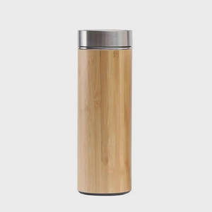 Copo De Bambu Com Filtro De Chá Para Café Copo De Bambu Com Garrafa De Água De Bambu Copo De Aço Inoxidável Gravado A Laser - Product Image 2