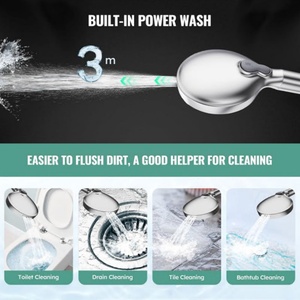 Water Softener Filters Beads for Bathroom High <b>Pressure</b> 9 Spray Mode Chrome Showerhead with Filters Filtered Shower Head - Product Image 5