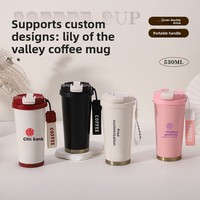 Hochwertiger Bestseller Maiglöckchen-Kaffeebecher, Studentenfreundlich, Tragbar, 316 Edelstahl Vakuumisolierte Thermoskanne, Modern
