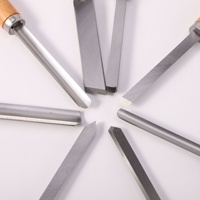 Ensemble de ciseaux à outils de tournage de tour à bas prix en HSS et manche en bois pour le bricolage des boiseries