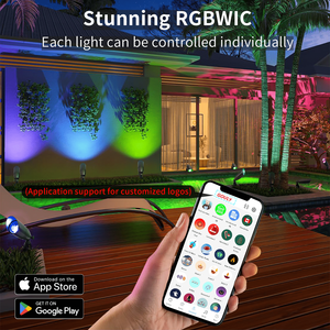 גן הוביל אור ip65 תאורה נוף 24v mr16 גן spike rgbw אור חיצוני קישוט פליז פליז הוביל זרקורים - Product Image 2