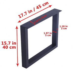 Patas de mesa WEKIS Foshan Xin Jianwei, patas de muebles, decoración rústica ancha, patas de mesa en forma de O - Product Image 3