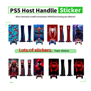 สติ๊กเกอร์ไวนิลลายสไปเดอร์แมนสำหรับเครื่อง PS5 และคอนโทรลเลอร์ พิมพ์สีเต็มรูปแบบ อุปกรณ์เสริมสำหรับเล่นเกม - Product Image 2