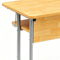 Bureau d'élève rectangulaire pour salle de classe, pied en T, hauteur réglable - Fournisseur de tables scolaires