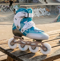 Patins à roulettes ajustables pour enfants, en fibre de carbone OEM, légers, professionnels, pour slalom de vitesse
