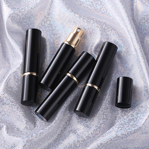 Rỗng Mỹ Phẩm Màu Đen 5Ml 10Ml Mini Xách Tay Travel Nhôm Chai Xịt Nước Hoa <span class=keywords><strong>Atomizers</strong></span> Bán Buôn - Product Image 1