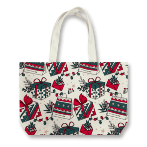 Individuell bedruckte, wiederverwendbare <span class=keywords><strong>Cartoon</strong></span>-Geschenkbox aus Canvas – Hochwertige Weihnachtsdekoration und Handtasche für Weihnachtsgeschenke (HCD) - Product Image 1