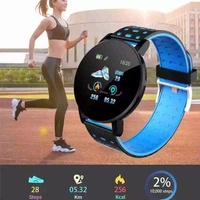 Reloj Inteligente Deportivo 119 PLUS a Prueba de Agua con Bluetooth 4.0, Pantalla de 1.44 Pulgadas, Monitor de Ritmo Cardíaco, Rastreador de Actividad Física para Niños y Niñas