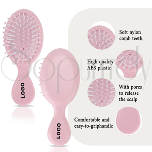 Brosse démêlante mini personnalisée avec logo, brosse démêlante de poche, ensemble de peignes pour enfants, pour cheveux bouclés, humides ou secs, brosse anti-nœuds - Product Image 3
