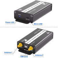 Adaptador M.2 NGFF B-Key WWAN a Micro USB 2.0 con Ranura SIM, Antenas Duales 3G/4G, Carcasa Metálica para Laptops/PCs Industriales