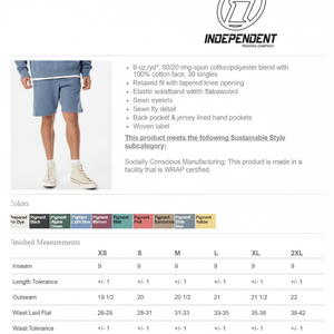 2025 Hommes Personnalisé Broderie Logo Textes Vêtement Teint Polaire Shorts Prm50stpd - Product Image 1
