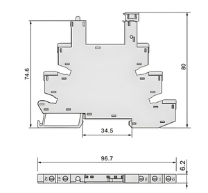 Módulo de Relé Electromagnético Delgado GEYA FY-41F-1, Circuito de Protección de 6A, 1 Contacto C/O, Interfaz de Montaje en Soporte, Producto Nuevo - Product Image 5