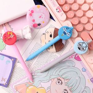 Stylo à bille en gel souple en PVC personnalisé avec personnages de dessins animés, pointe de 0,7 mm, largeur d'écriture de 1,0 mm, pour la promotion d'entreprise et les cadeaux - Product Image 1