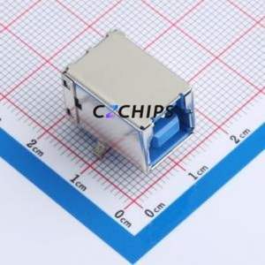 HC-USB3.0-L1845-BF USB Connector Bent Lead Through Hole Connector Type-B USB 3.0 Female Right Angle Insert - Product Image 1