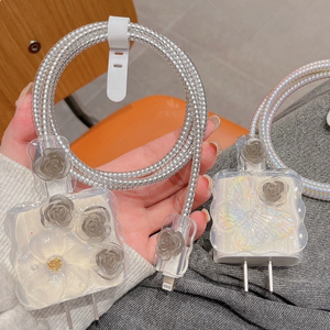 Coque de Protection d'Accessoires pour Câble de Données et Chargeur de Télé<span class=keywords><strong>phone</strong></span>, Motifs Tendance Nœud Adorable et Dessin Animé - Product Image 6
