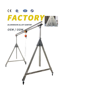 Grue à portique en aluminium avec cadre de base stabilisé Palan électrique de déplacement - Product Image 1