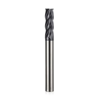 Fraise à queue carrée en carbure de tungstène à 6 dents pour routeur CNC, pour le traitement des métaux
