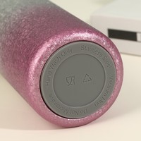 Bouteille isotherme portable de luxe moderne en titane à double paroi avec infuseur à thé pour les voyages en extérieur – Idée cadeau