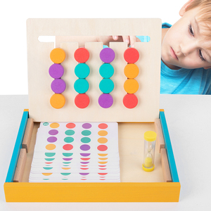 HOYE CRAFT – jeu de <span class=keywords><strong>marche</strong></span> logique quatre couleurs pour enfants, jeu de Table de correspondance des couleurs, entraînement à la pensée logique - Product Image 5