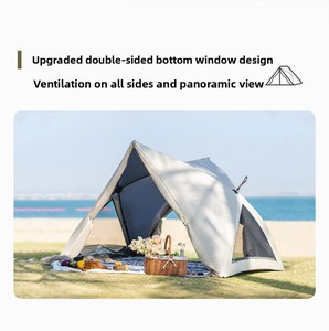 Tenda Automatica Pieghevole per 3-4 Persone, Protezione Solare e Antipioggia, per Campeggio e Spiaggia, Senza Necessità di Montaggio - Product Image 6