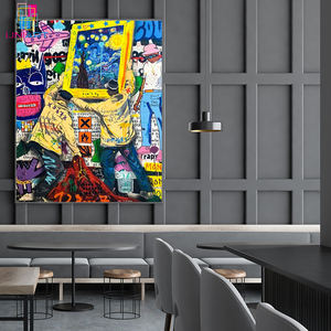 UNIART Graffiti <span class=keywords><strong>Célèbre</strong></span> <span class=keywords><strong>Peinture</strong></span> Van Gogh Starlight Art Style Populaire Affiche Gravure Salon <span class=keywords><strong>Peinture</strong></span> Suspendue - Product Image 4