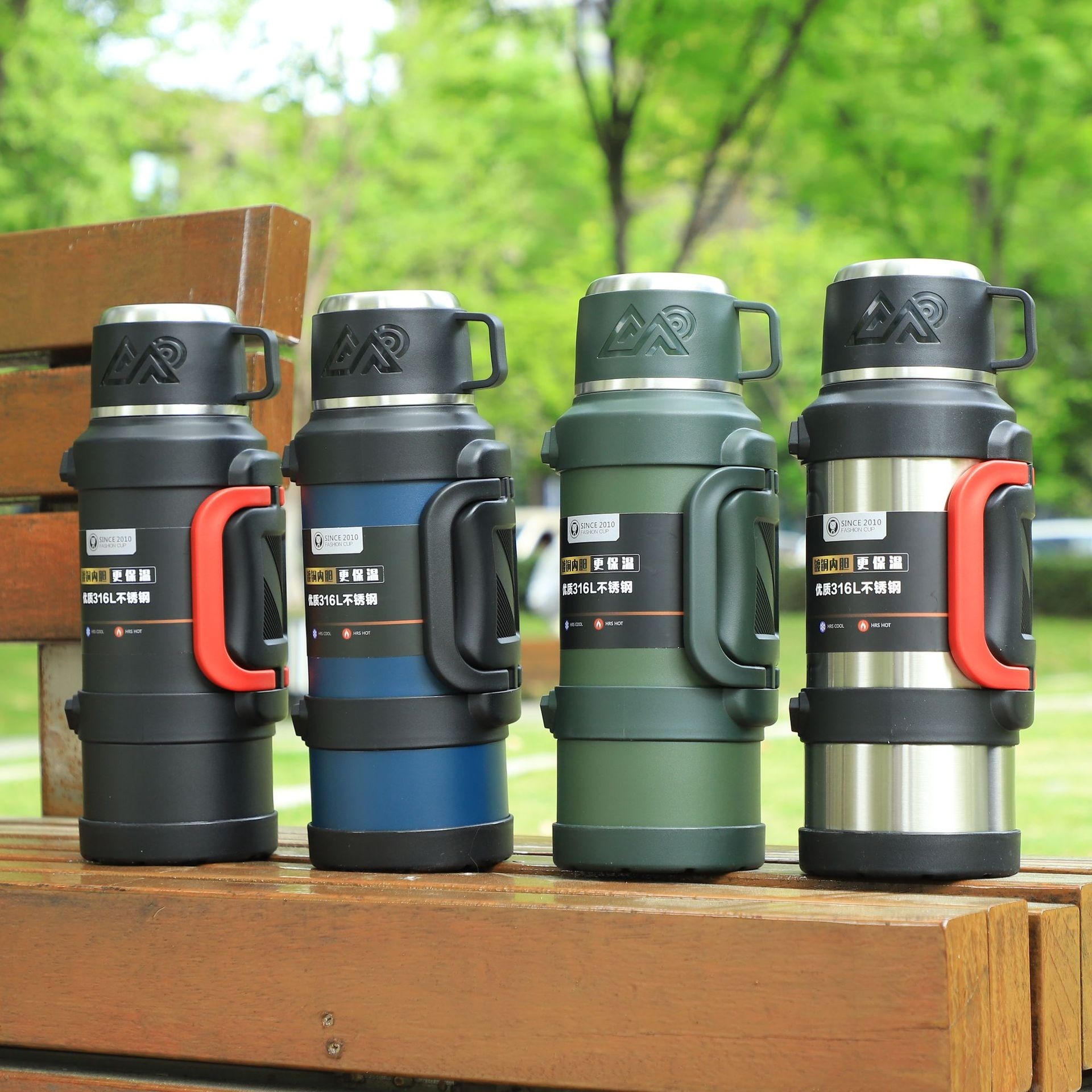 316 Wholesale Stainless Steel Big Capacity Outdoor Thermos Water Bottle Water Flask