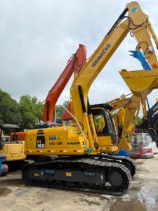 Low Working Hour Used Komatsu PC160 Crawler Excavator, Durable Digger for Dam and Water <b>Conservancy</b> Works - Product Image 5
