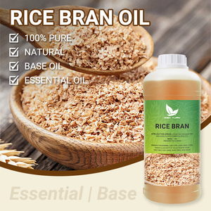 Huile de son de riz 100% pure en gros, huile de riz pressée à froid, huile de support naturelle pour les soins de la peau des bébés, fabrication de savon - Product Image 1