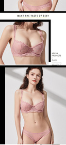Hot Sexy Lace Two Piece <b>See</b> <b>Through</b> Embroidery Lingerie Mesh Plus Size Push up <b>Bra</b> Brief Sets Underwear - Product Image 6
