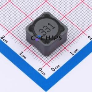 DRH127-331MT ตัวเหนี่ยวนำไฟฟ้าแบบ SMD, 12.5x12.5 มม. ( ค่าความเหนี่ยวนำ: 330uH ) ( ความแม่นยำ: 20% กระแสไฟฟ้าที่กำหนด: 1A ) - Product Image 1