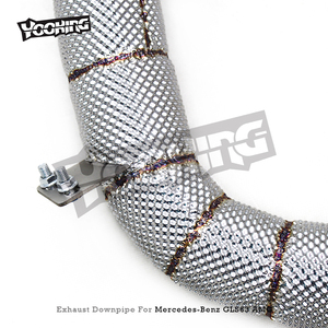 ส่วนหัวของเทอร์โบเครื่องยนต์ท่อระบายไอเสียสำหรับ Mercedes-Benz GLS63 AMG X167 4.0TT 2019 + สแตนเลสสตีลฟรี - Product Image 3