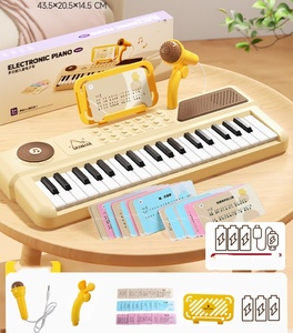 Wholesale 37 Keys <b>Electronic</b> Piano <b>Keyboard</b> with Microphone Kids Music <b>Keyboard</b> Educational Toy Musical Instrument - Product Image 2