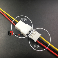Konektor Kabel Kawat Oem Jst Xh2.54 2/3/4/5/6 Pin Pitch 2.54mm, Kabel Pengisi Daya Baterai Xh Plug Male & Female, Panjang 200mm 2 Buah