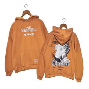 Sudadera con Capucha para Mujer, Estilo Hip Hop, Tejido de Punto Lavado al Ácido, 100% Algodón, Resistente al Viento, Corte Holgado, Personalizable con Logotipo Frontal, para Invierno - Product Image 2