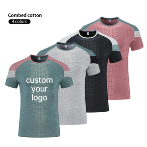 Factory Mesh Quick Dry Fabric Summer Color Tops Running Men Athletic <b>Tshirts</b> - Product Image 1