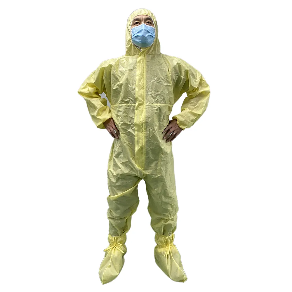 13982 Type5/6 Disposable SMS Clothing Dust Particulate Full Body Protection Uniform Disposable Sms Coverall Asbestos Removal