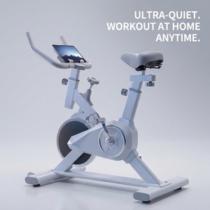 Spin Bike Resistente all'Attrito <span class=keywords><strong>con</strong></span> Monitor Bluetooth, Trasmissione a Cinghia, Volano Leggero per Uso Domestico e Commerciale - Product Image 3