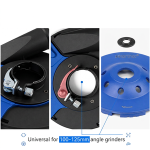HERZO 125mmプラスチック製丸シャンクアングルグラインダーアタッチメントダストシュラウド 浙江省製 - Product Image 2