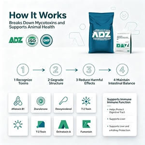 OUDUJIE Aditivos para Alimentos, Inhibidor de Moho, Degrada Zearalenona y Aflatoxina, Atenua la <span class=keywords><strong>Amenaza</strong></span> de Micotoxinas para los Órganos Clave de los Animales - Product Image 4