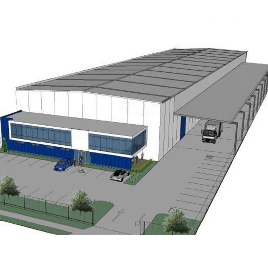 Металлический каркас здания, быстрая установка, индивидуальный дизайн, сборный стальной логистический склад