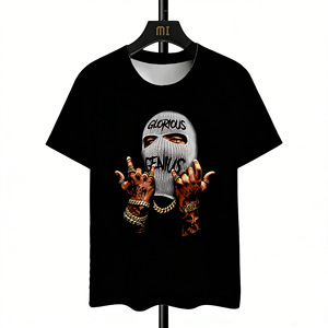 T-Shirt da Uomo Fitspi con Stampa 3D Cartoon, Maglietta Estiva con Grafica Digitale, Manica Corta, Collo Tondo, Moda Casual, Vendita Diretta dalla Fabbrica - Product Image 3