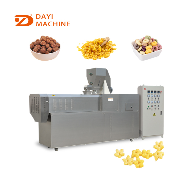 Automatic Corn Flakes Extruder Breakfast Cereals