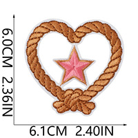 Patchs brodés personnalisés style Western Cowgirl, motif botte de cowboy, thermocollants pour vêtements, vestes, chapeaux, décoration DIY, vente en gros